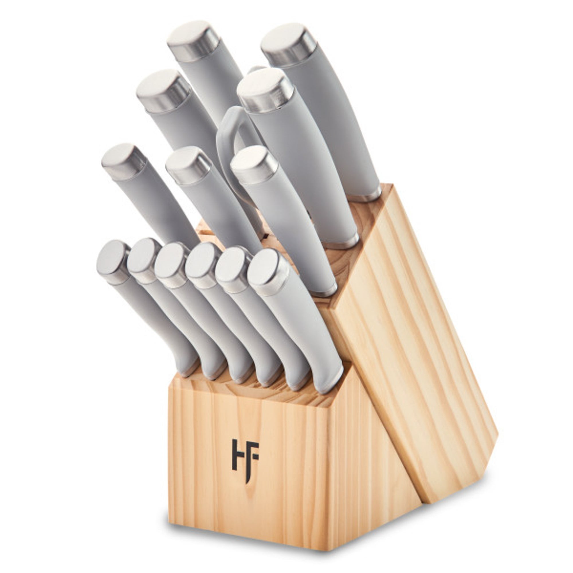 Epicure 15pc Knife Block Set Cool Gray