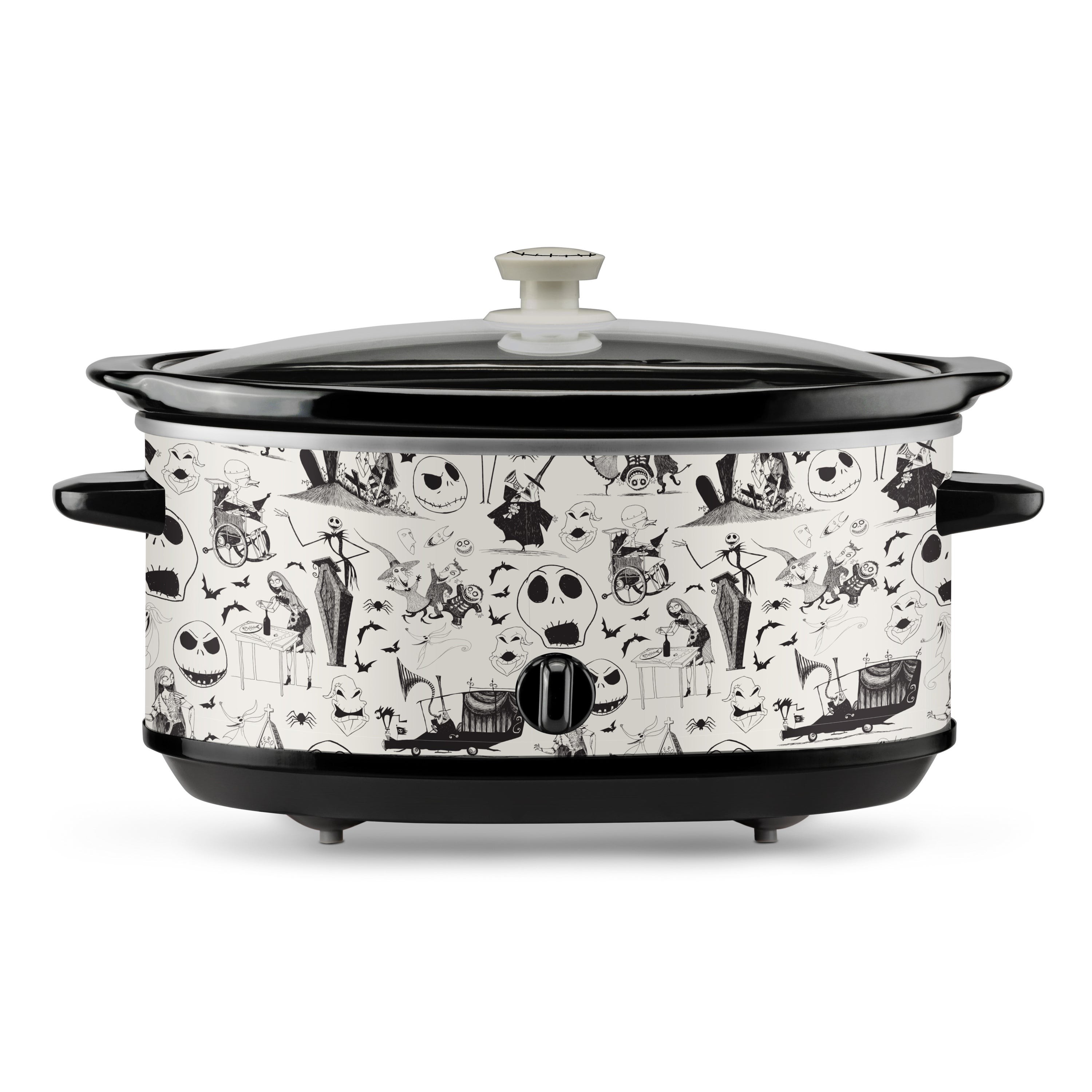 Nightmare Before Christmas 7qt Sketch Pattern Slow Cooker