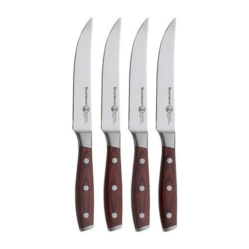 Messermeister Avanta Pakkawood 4-Piece Fine Edge Steak Knife Set
