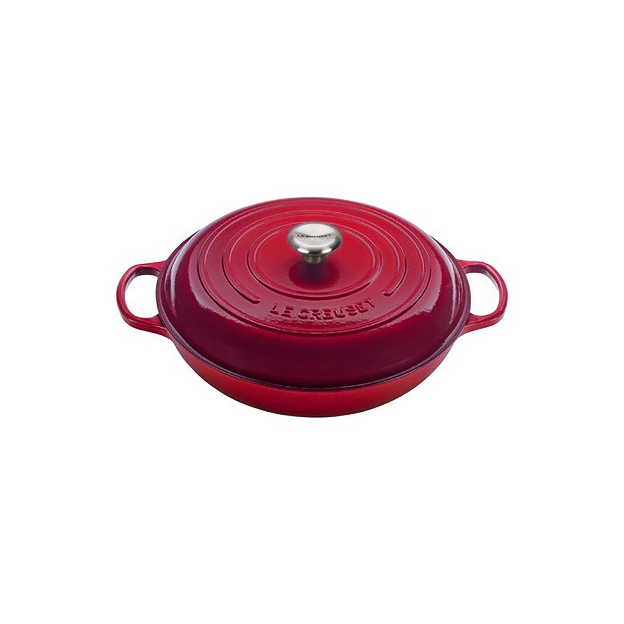 5qt Signature Cast Iron Braiser Cerise