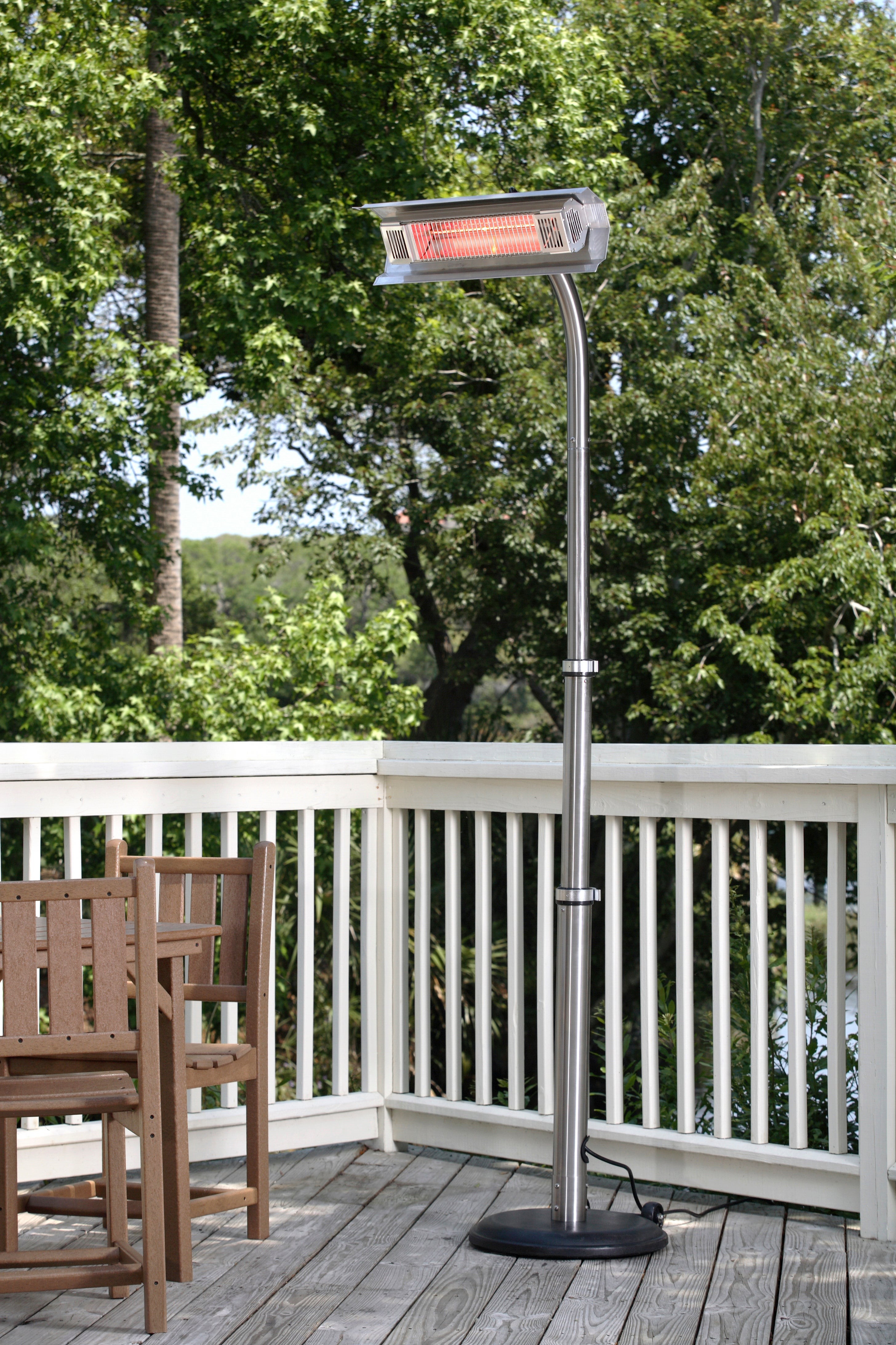 Stainless Steel Offset Pole Infrared Patio Heater