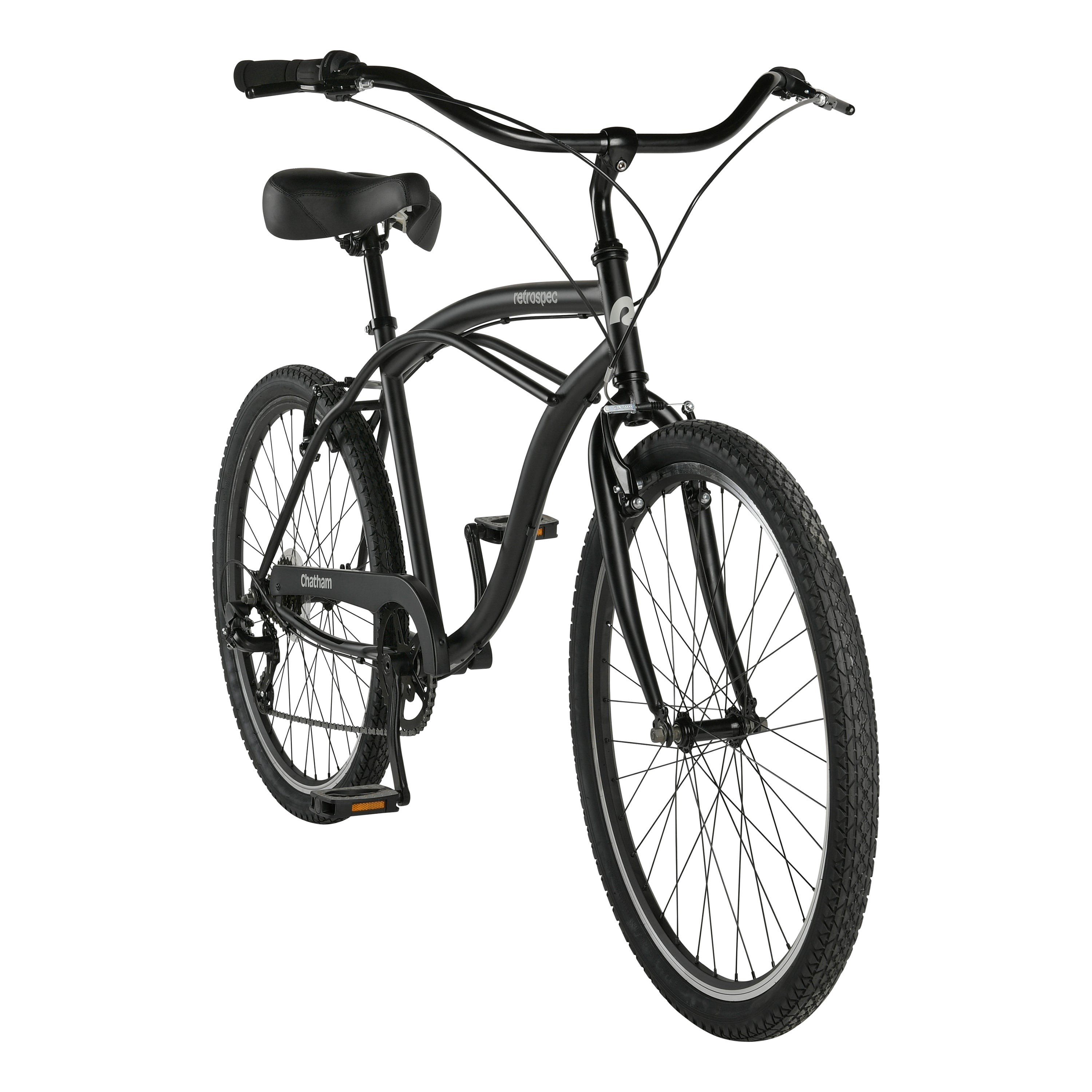 Chatham Beach Cruiser Bike - 7 Speed Matte Black