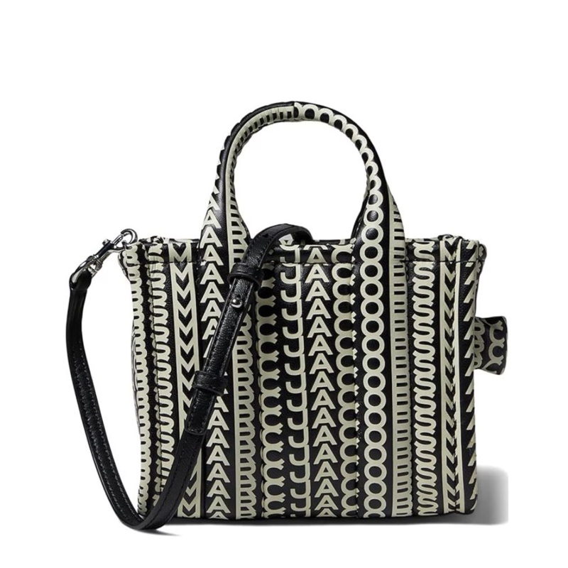 The Mini Tote Black White