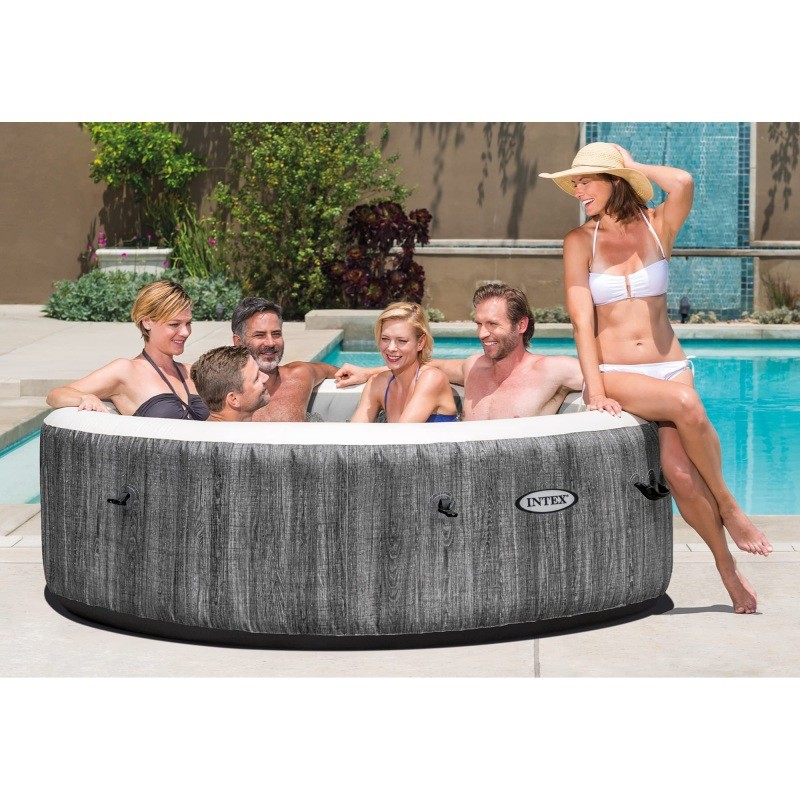 Greywood Deluxe 6 Person Inflatable Hot Tub Spa w/ Jets