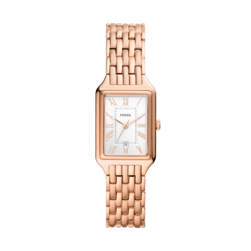 Fossil Raquel Three-Hand Date Rose Gold-Tone Stainless Steel Watch