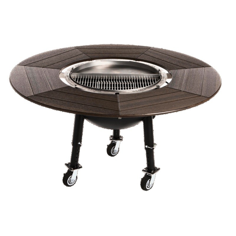 28" Tailgater Gather Grill - The 5-1 Grill, Griddle, Smoker, Firepit, and Table.