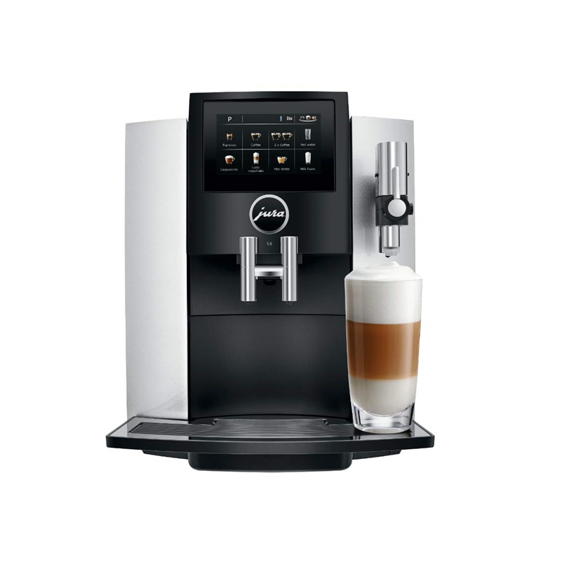 S8 Moonlight Silver Espresso Machine Bundle