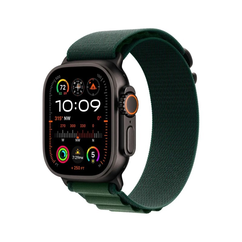 Ultra 2 GPS+Cell 49mm Large Watch - (Dark Green Alpine Loop)