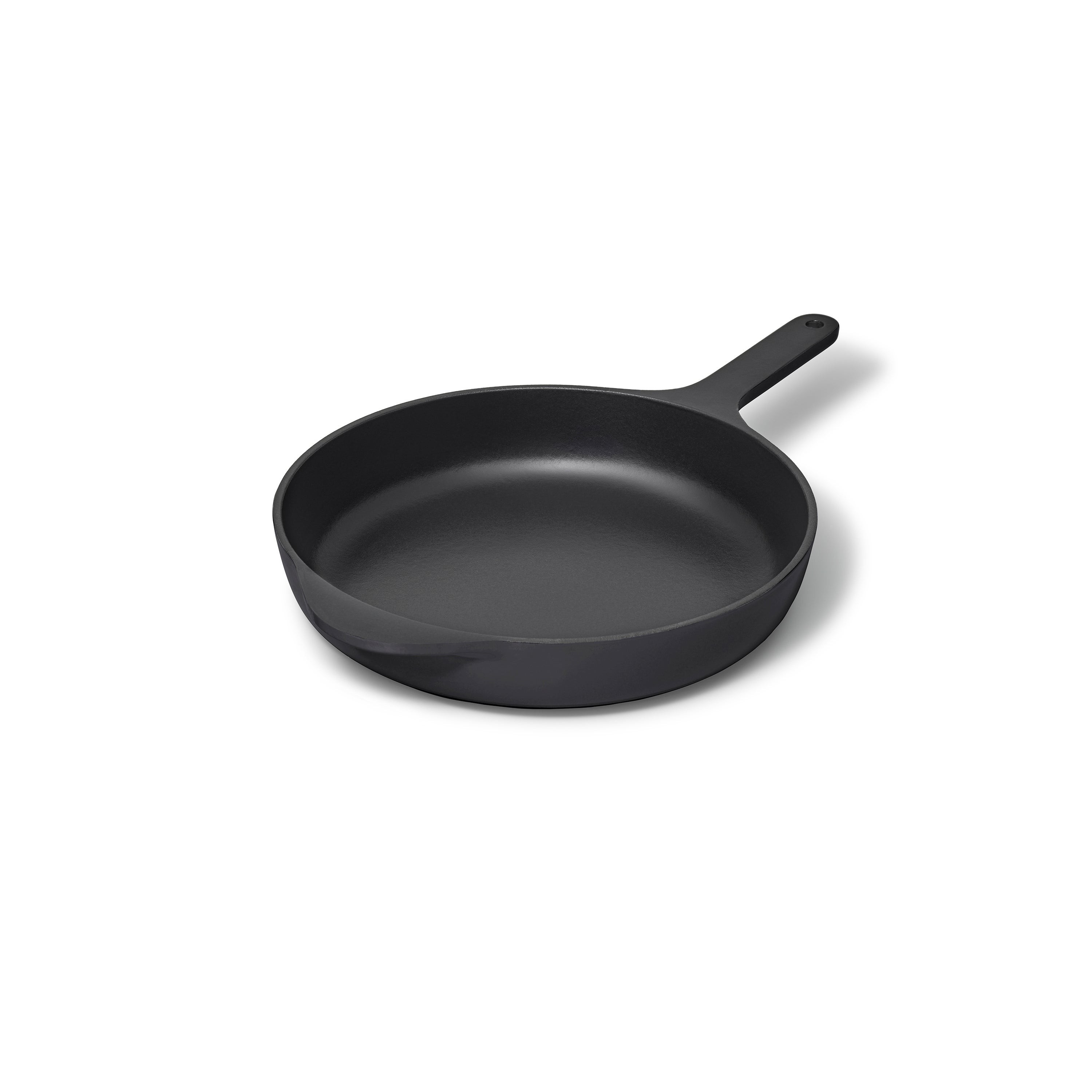 10.5" Enameled Cast Iron Skillet Charcoal