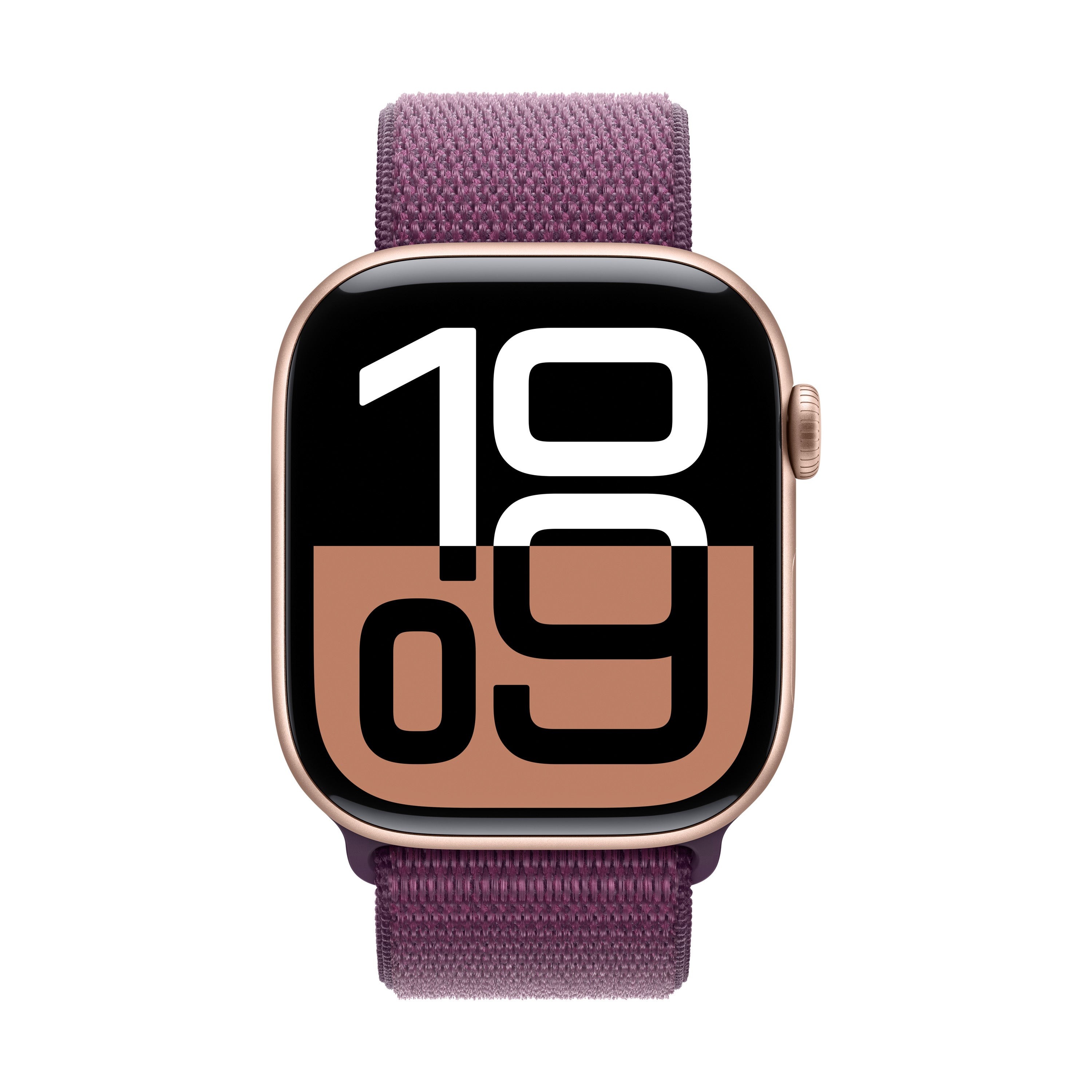 Watch Series 10 GPS 46mm Rose Gold Aluminum Case w/ Plum Sport Loop