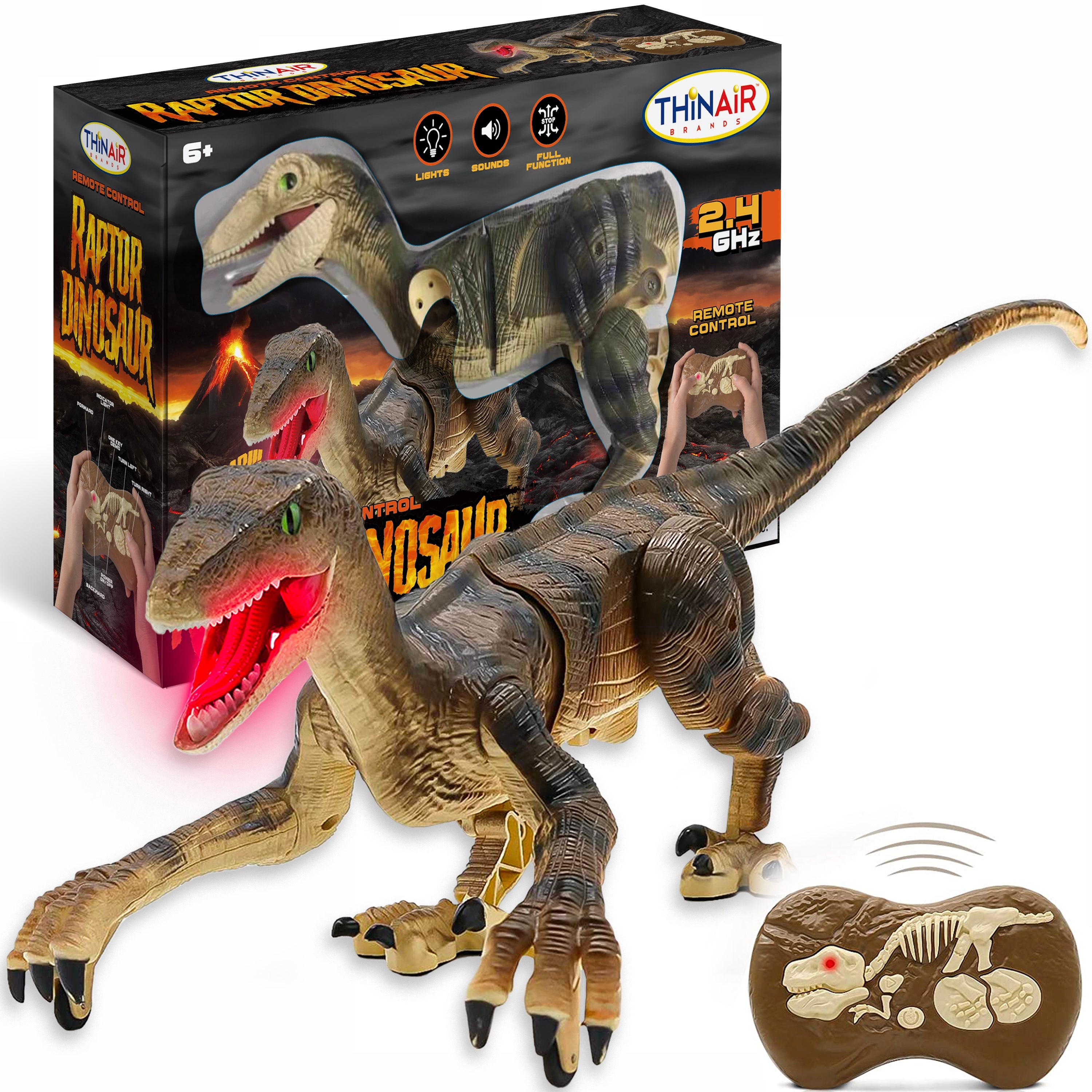 Remote Control Raptor Dinosaur Ages 6+ Years