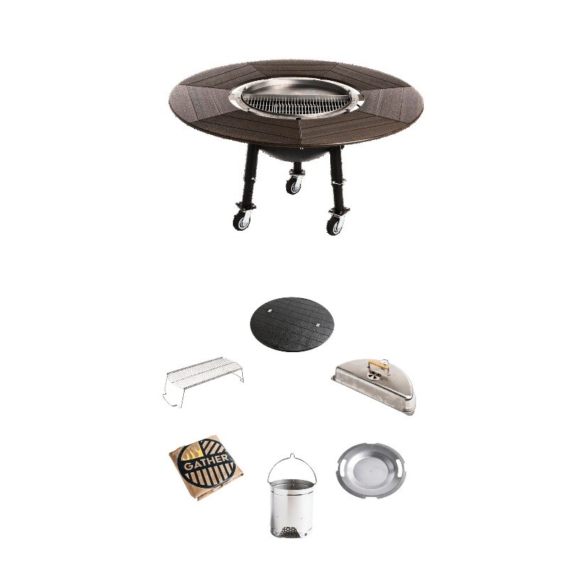 28" Tailgater Gather Grill + Accessories Bundle