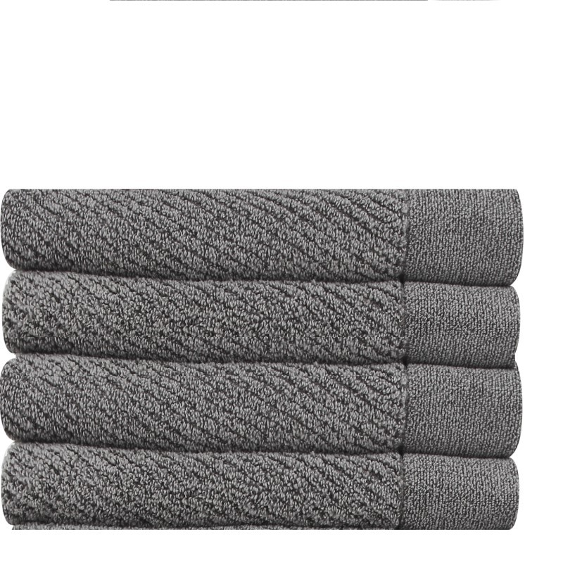 Tailored 4Pcs Set Hand Towel - (Grey)