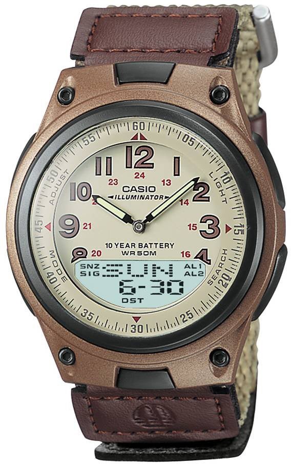 Brown Casual Sports Watch with Cloth Band