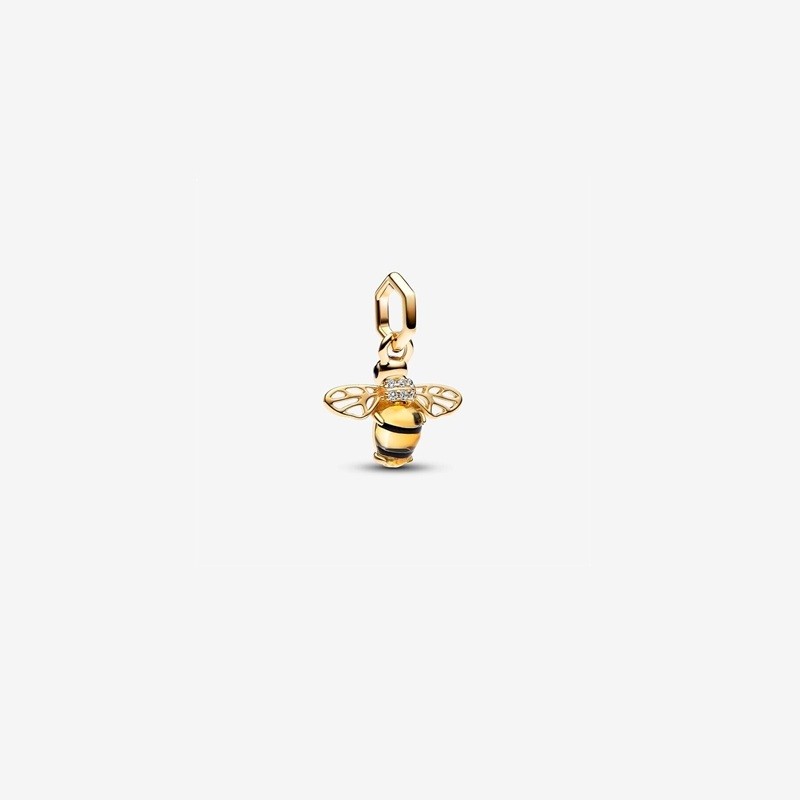 14k Gold Plated Bee Charm