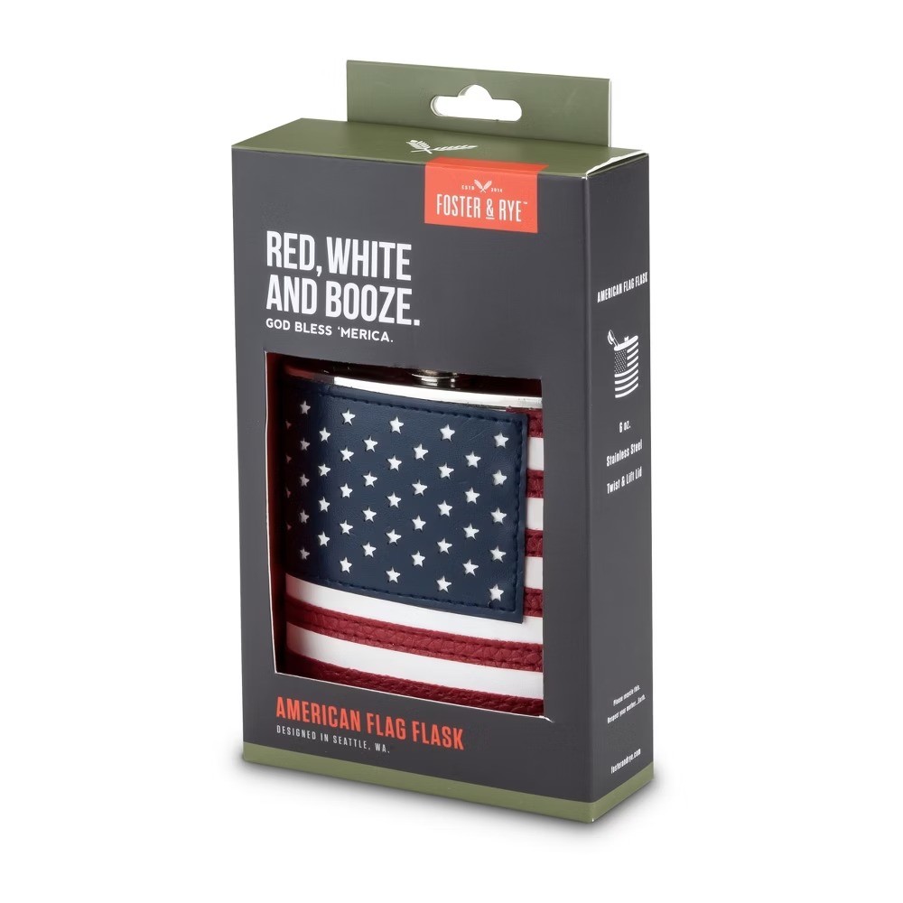 American Flag Flask by Foster & Rye