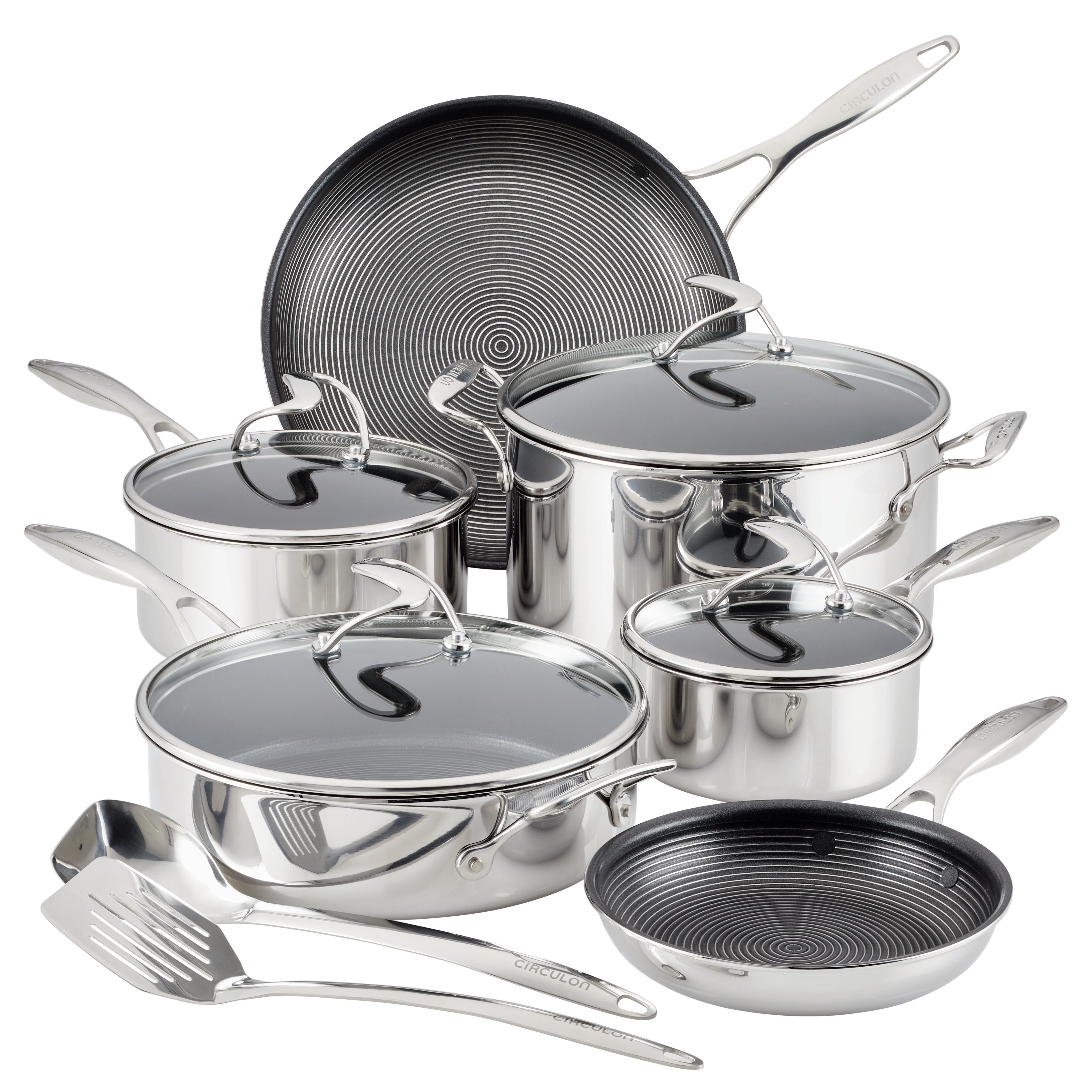 SteelShield C-Series 10pc Stainless Steel Cookware Set