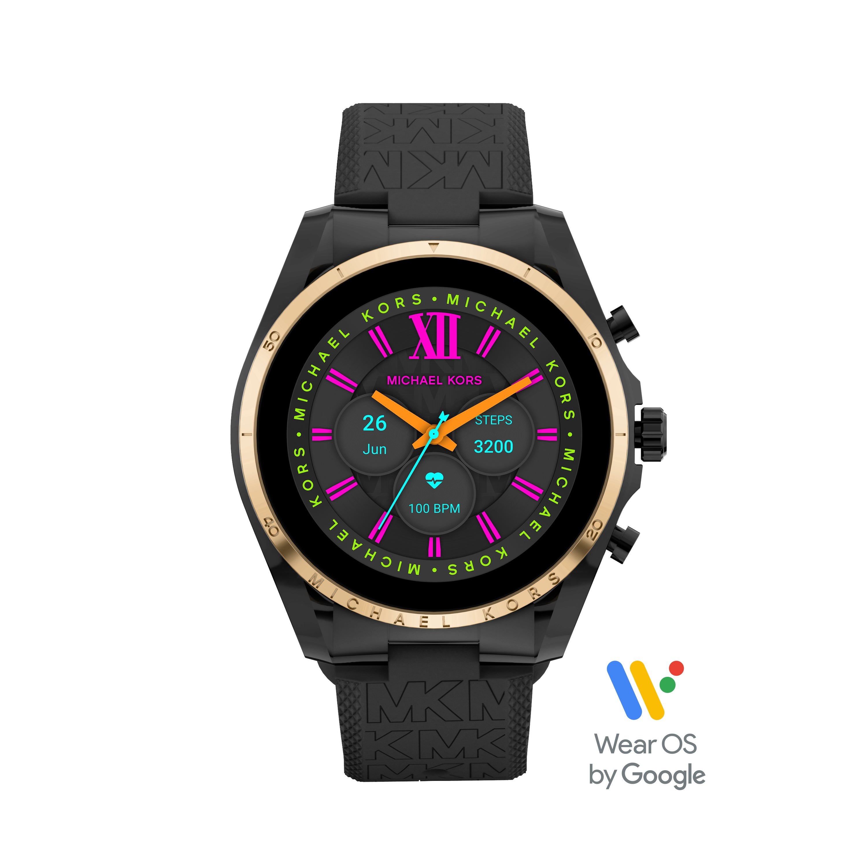Ladies Bradshaw Gen 6 Hybrid All Black Silicone Strap Smartwatch