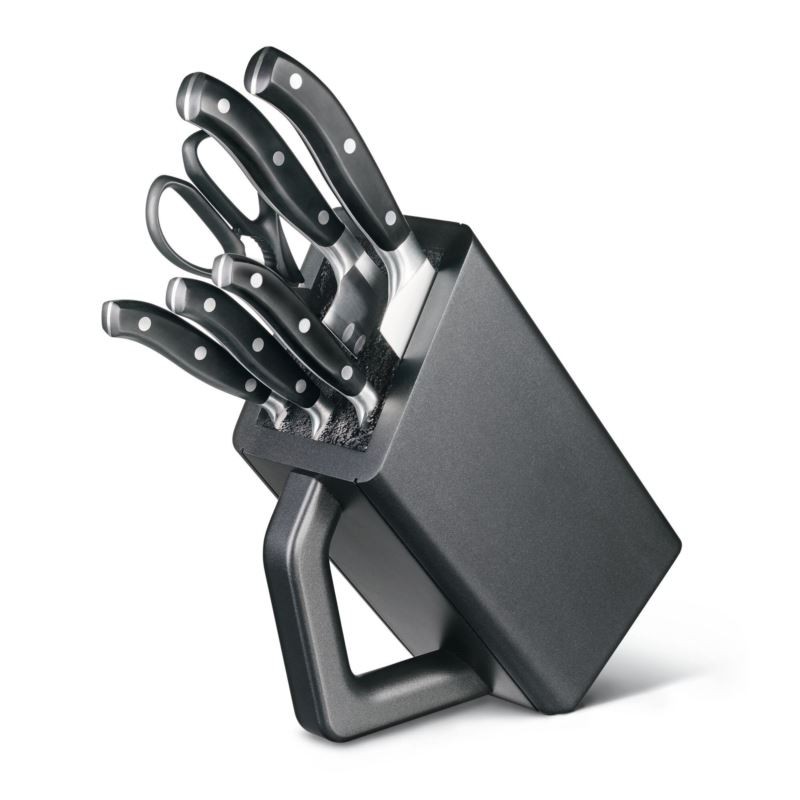 Grand Maitre 6pc Knife Block Set Black