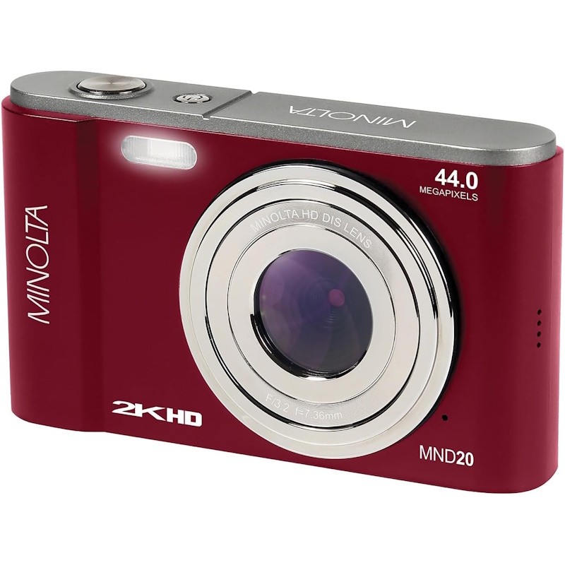 44MP 2.7K Quad HD Digital Camera - (Red)