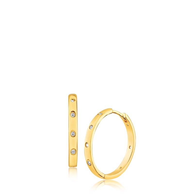 CZ by Kenneth Jay Lane CZ Station Hoops