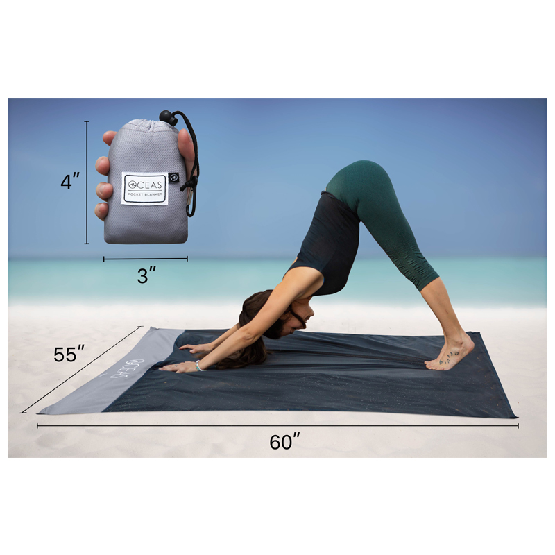 Outdoor Waterproof Pocket Blanket - (Grey)