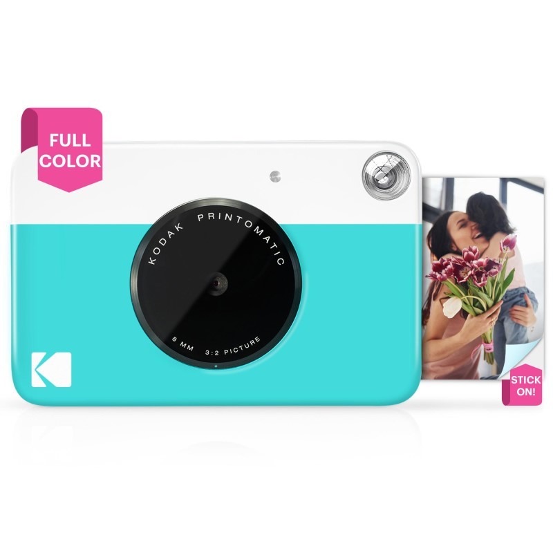 Printomatic Instant Print Camera - Prints on Zink 2x3" Photo Paper - Blue