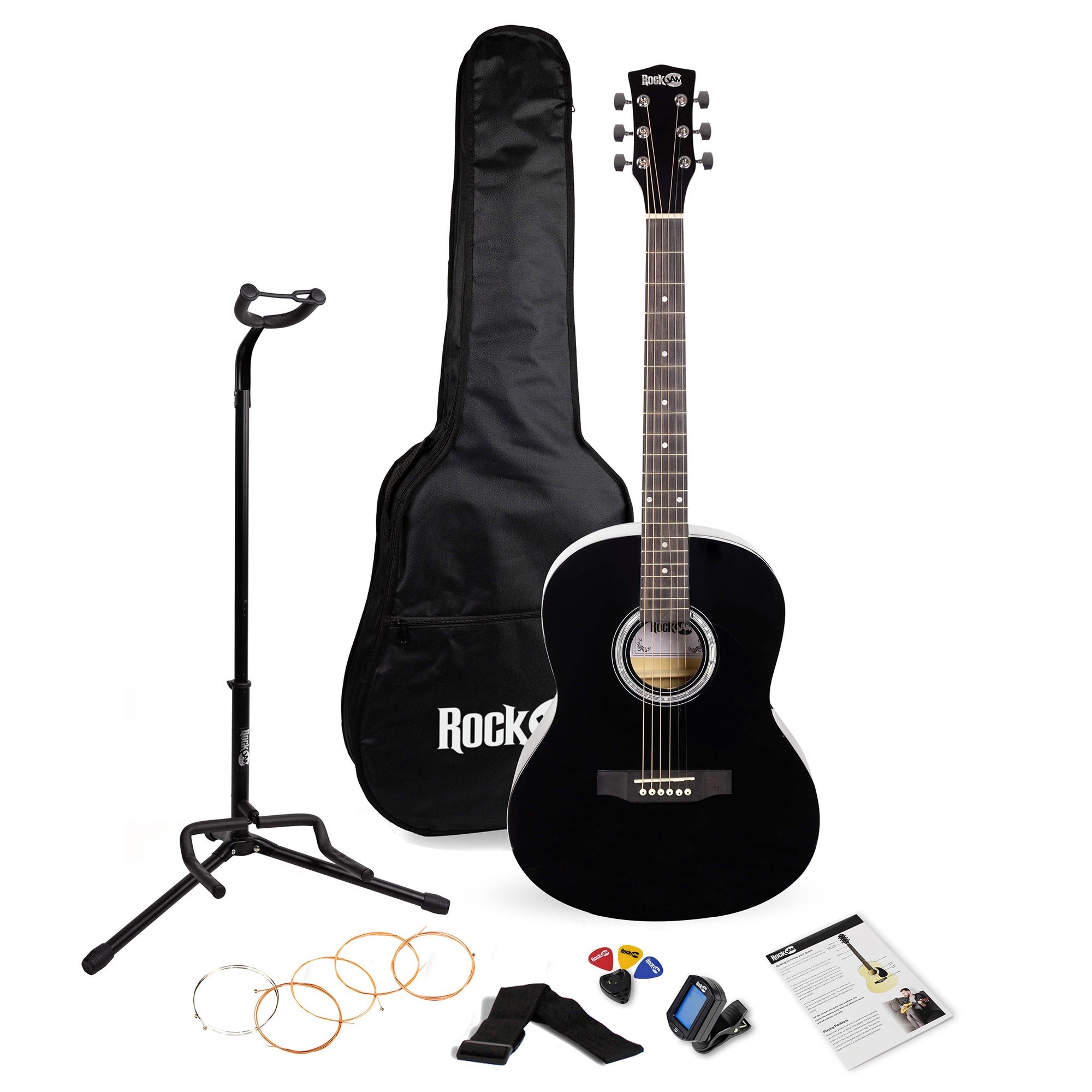 Acoustic Guitar Kit - Guitar/Stand/Tuner/Bag Blue