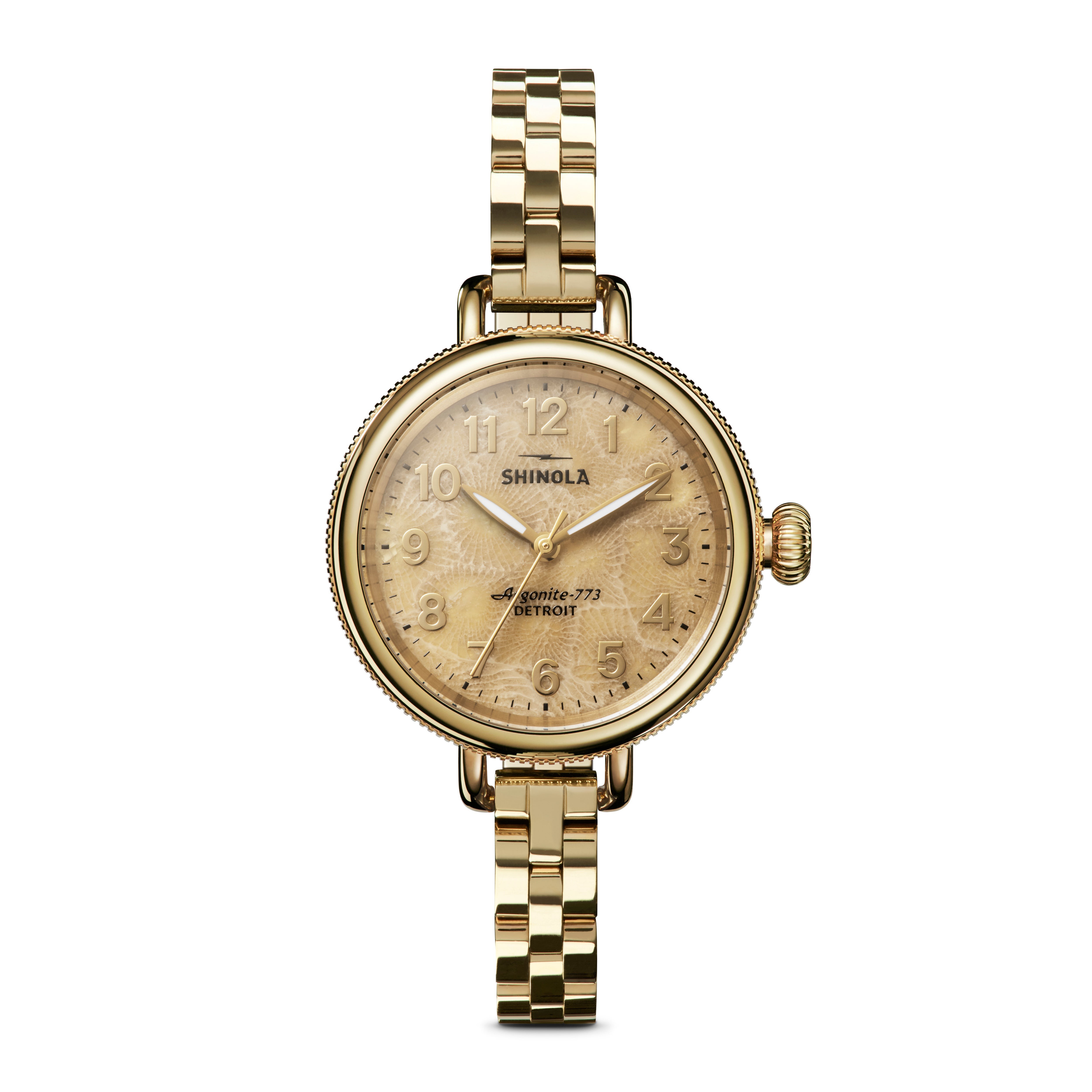 Ladies Birdy Gold PVD Stainless Steel Watch Petoskey Dial