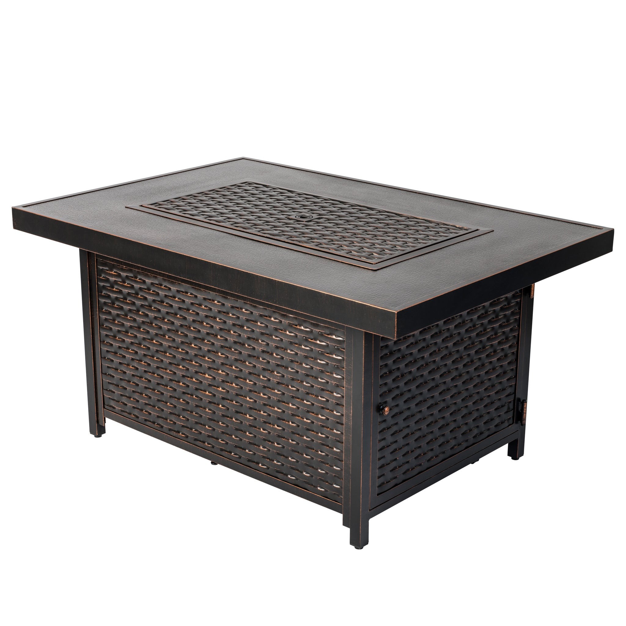 Baker Rectangle Aluminum LPG Fire Pit