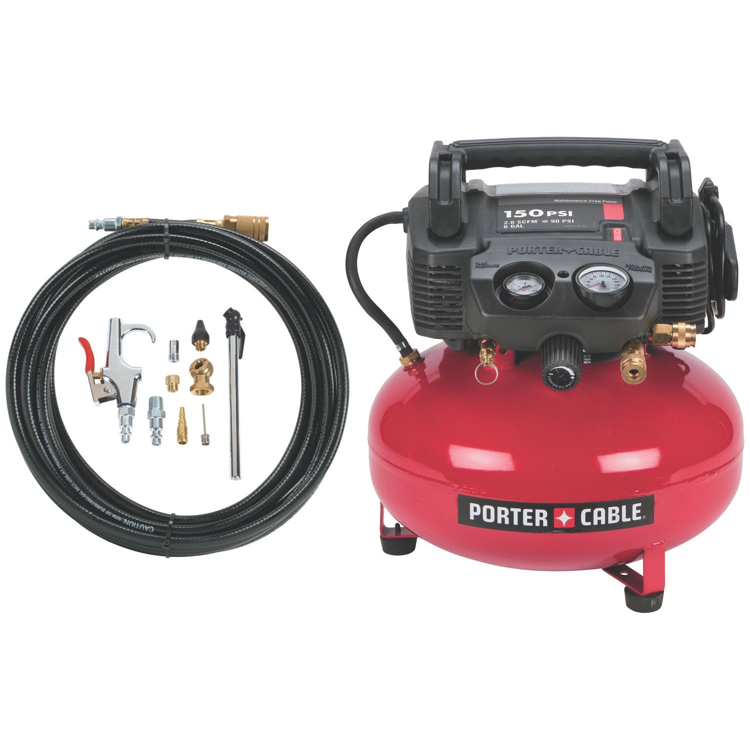 150 PSI 6 Gal Pancake Compressor Kit