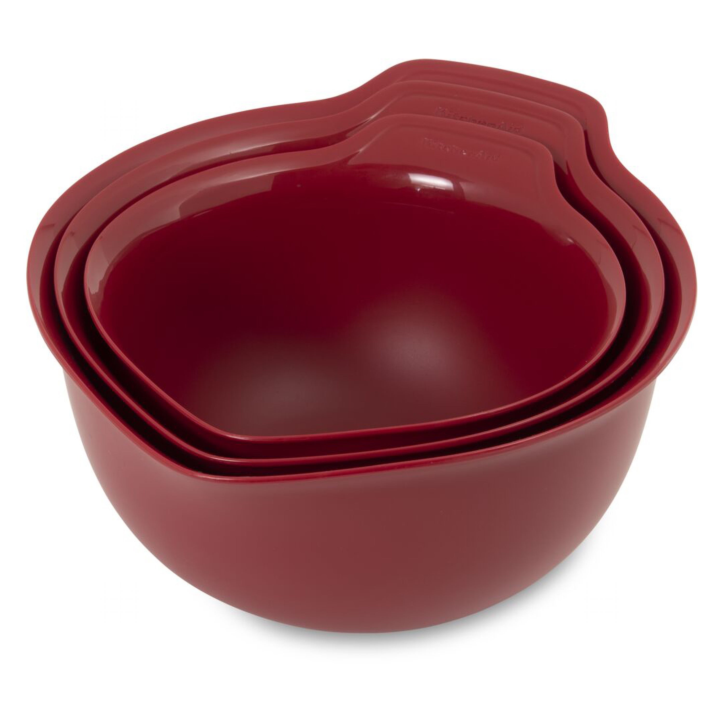 3pc Universal Mixing Bowl Set Red