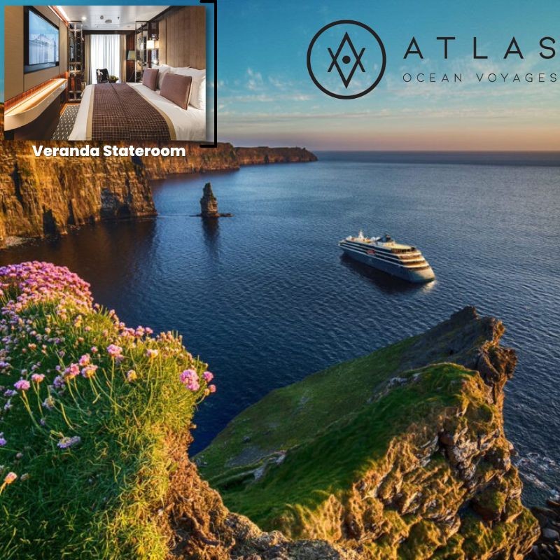 6-9 Night British Isles, Northern Europe or Med Voyage Veranda Stateroom