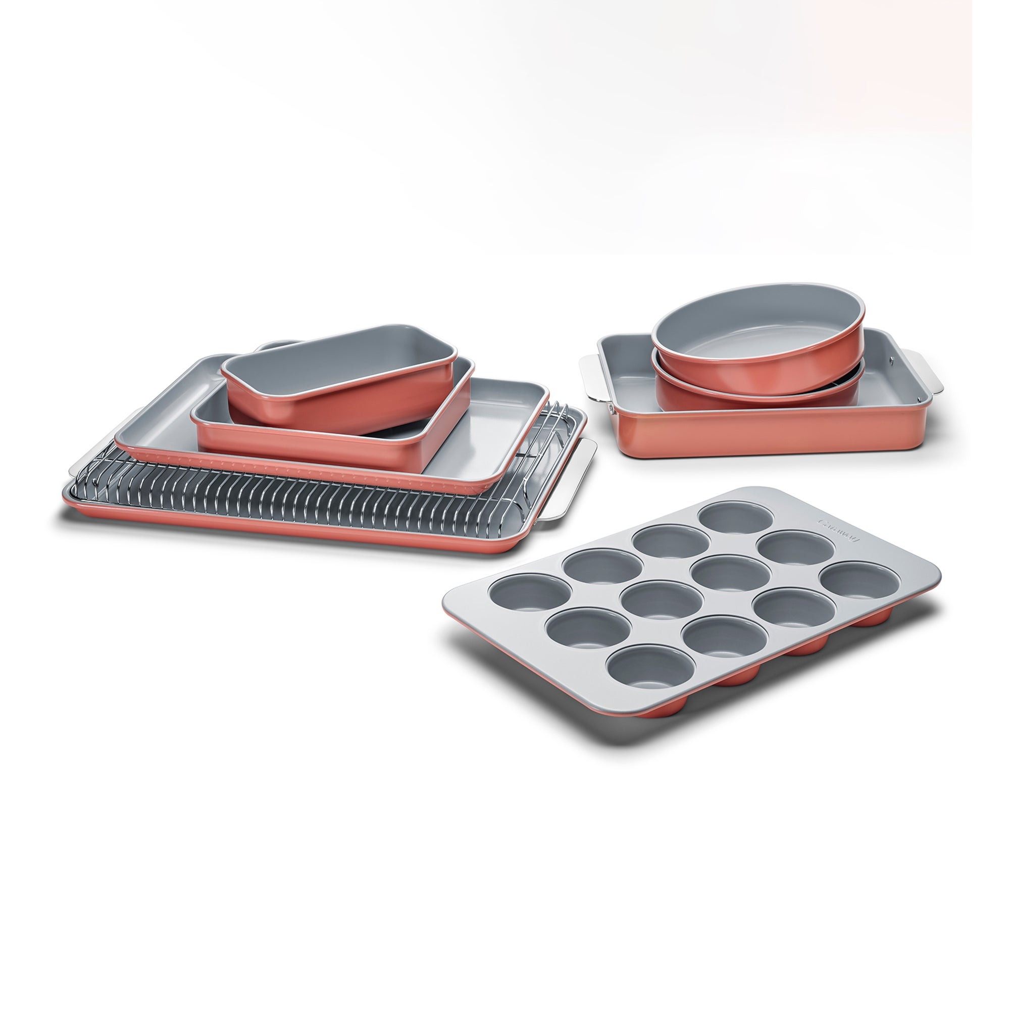 11pc Non-Toxic Nonstick Ceramic Mega Bakeware Set Perracotta