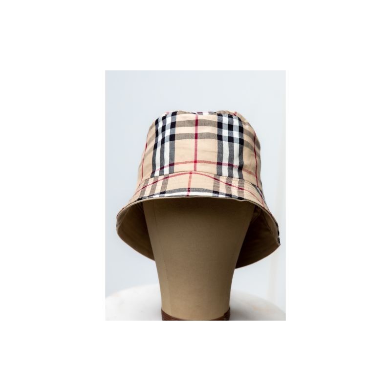 Burberry Vintage Check Technical Cotton Bucket Hat Size M