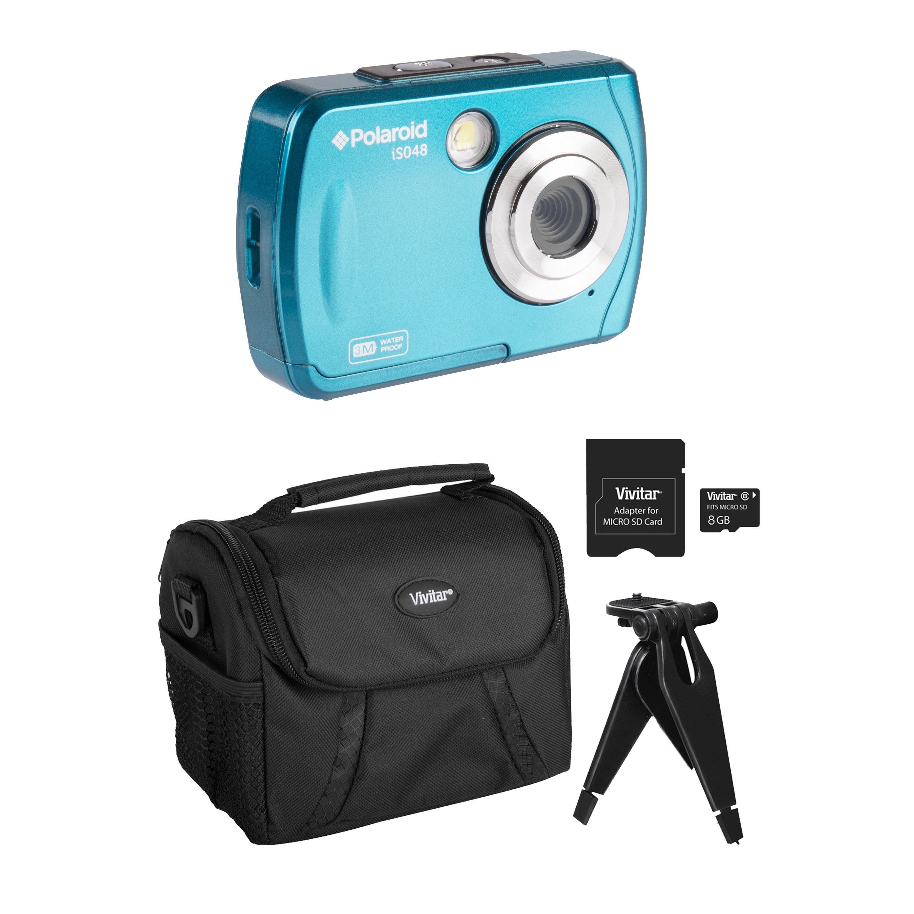 16MP Waterproof Digital Camera Kit Teal