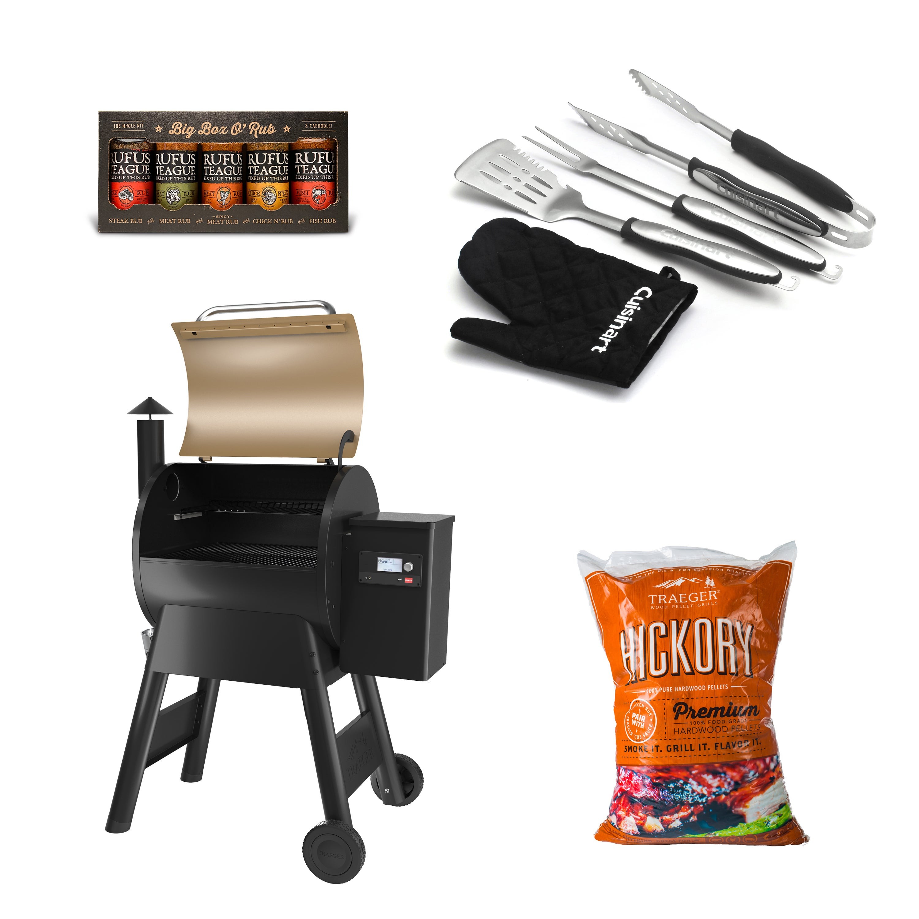 Pro 575 Smart Pellet Grill/Smoker Starter Set Bronze