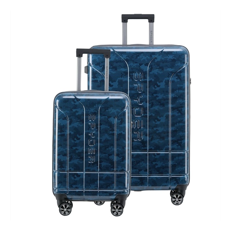 2Pc Set Matrix Hardside Luggage (22/30) - (Blue)
