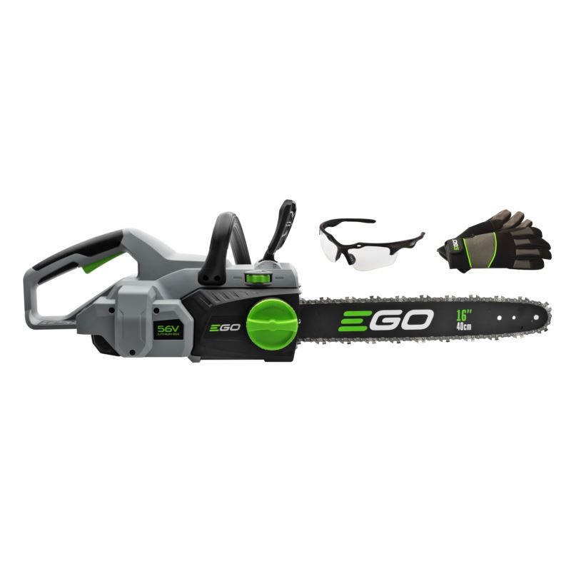 16 Inch Cordless Chainsaw with Gloves and Safety Glasses