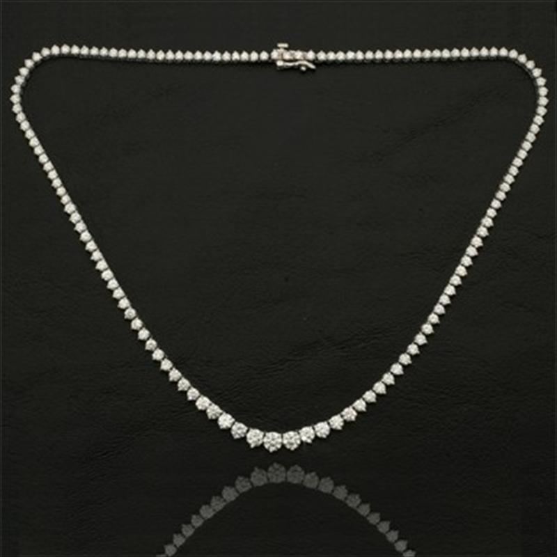 Sterling Silver Tennis Necklace