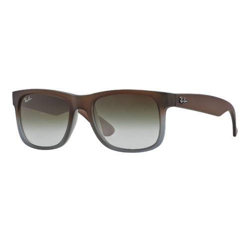 Ray-Ban Justin Sunglasses Brown/Green Gradient, Size 51 frame Brown/Green Gradient