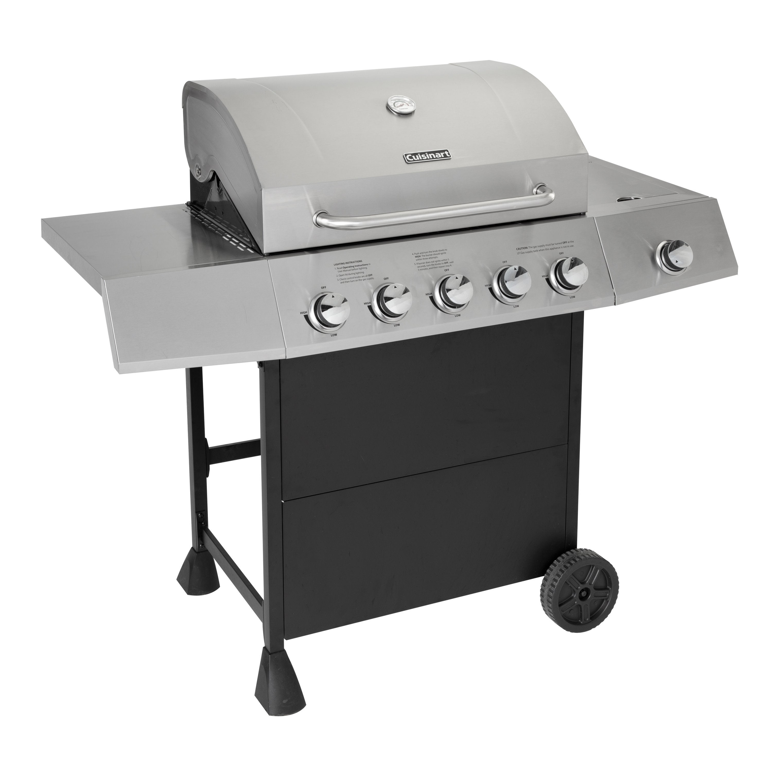 5 Burner Gas Grill w/ Side Burner