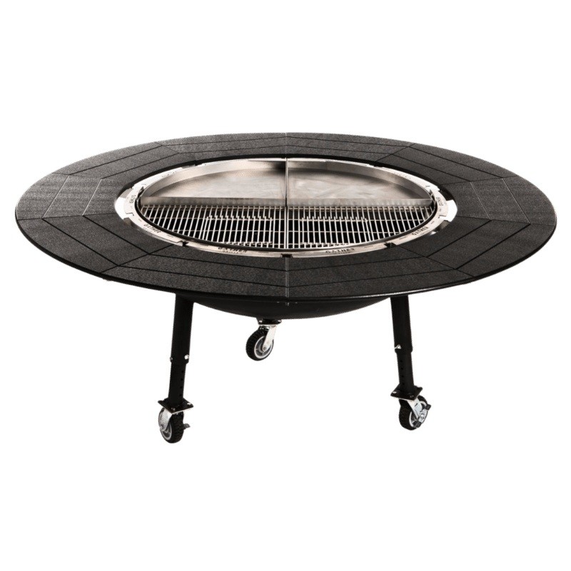 46" Reunion Gather Grill - The 5-1 Grill, Griddle, Smoker, Firepit, and Table.