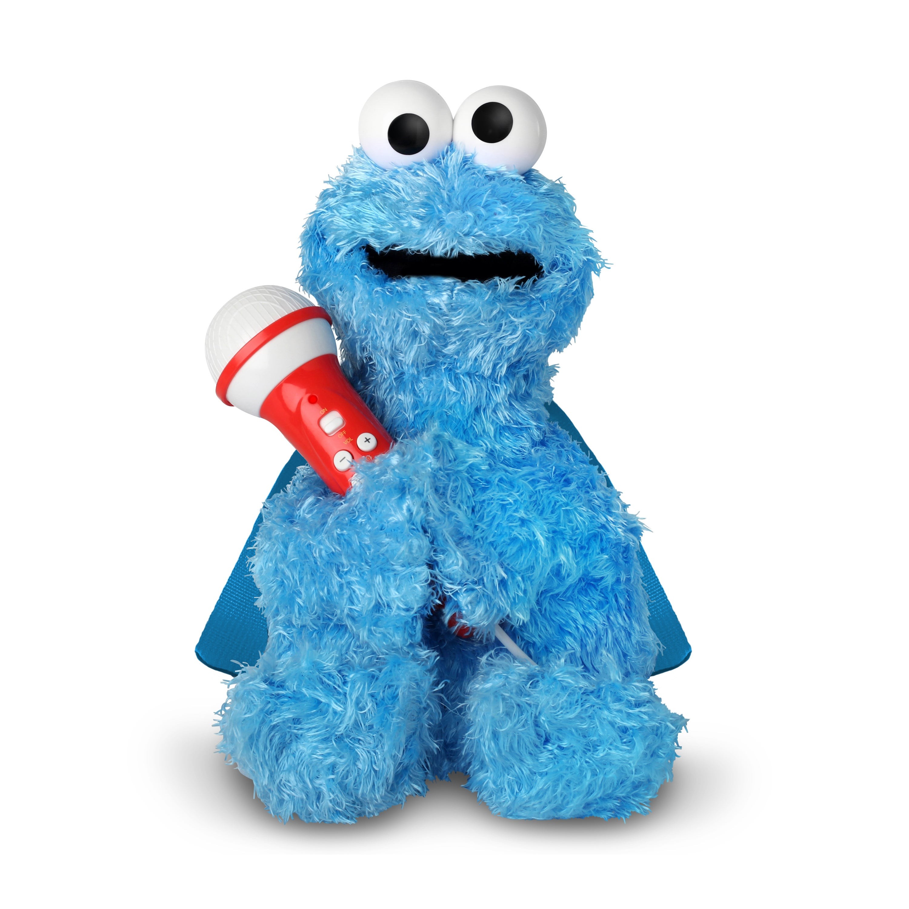 Sesame Street Plush Kids Karaoke Backpack Speaker/Microphone Cookie Monster