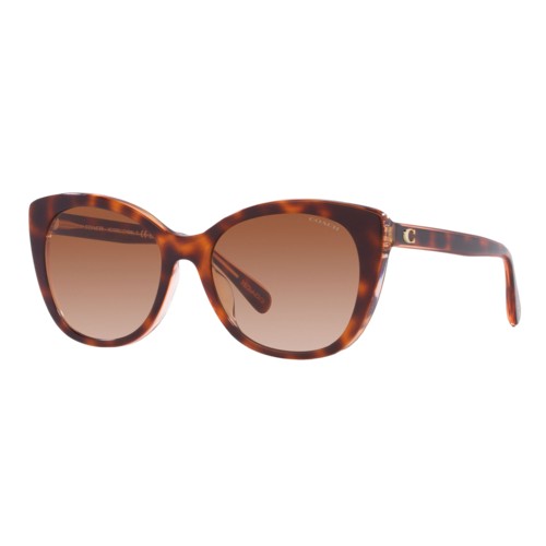 Coach Women's Beveled Signature Cat Eye Sunglasses