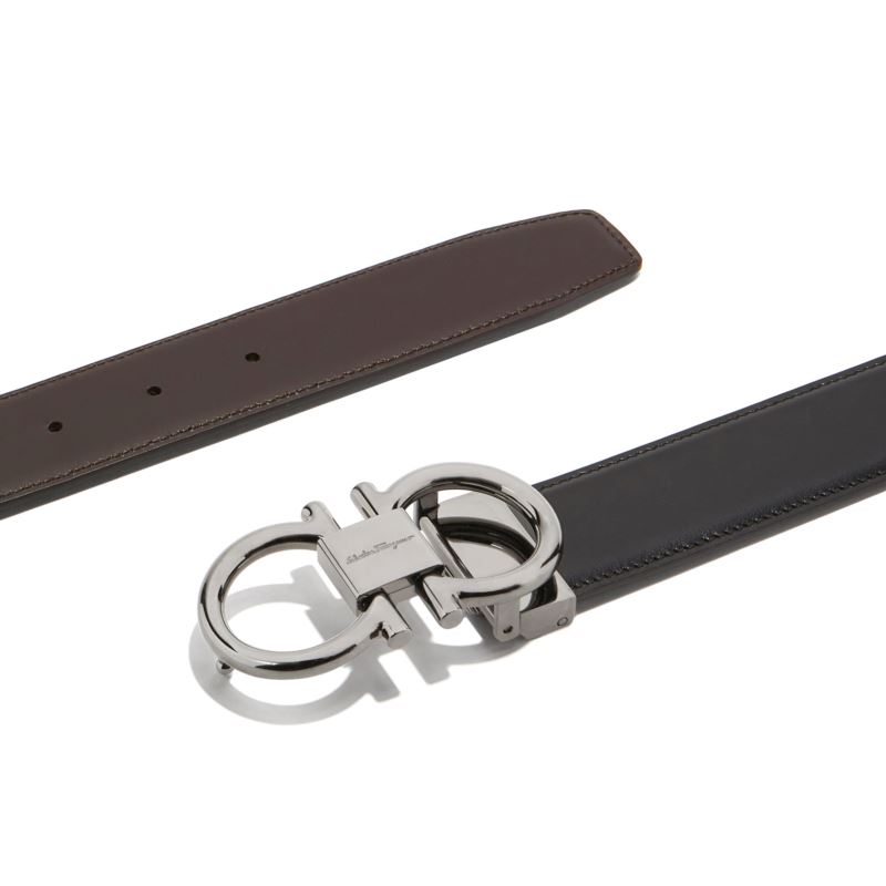 Reversible and Adjustable Designer Belt - (Gancini)