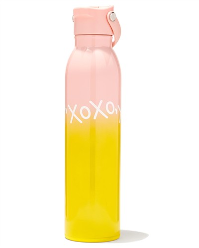 Kendra Scott XOXO Water Bottle in Pink and Yellow Ombre