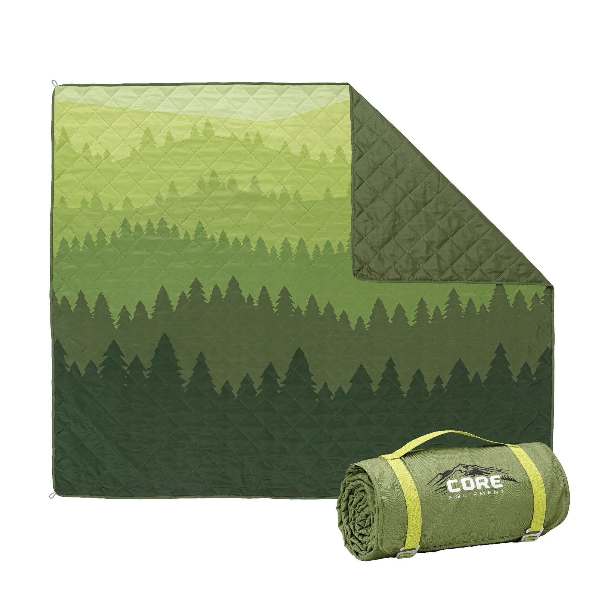 Staydown Multipurpose Outdoor Travel Blanket Evergreen Vista