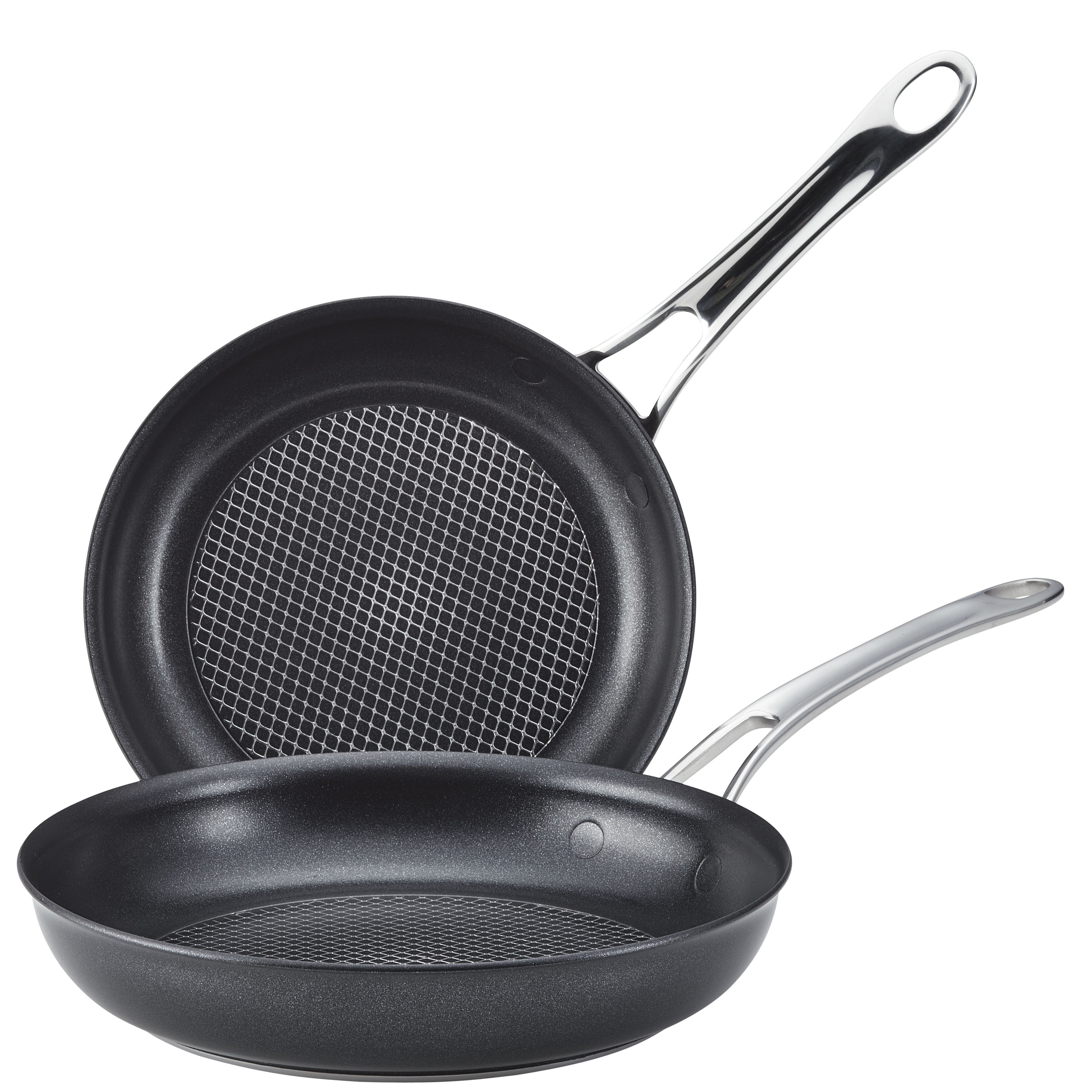 AnolonX Twin Pack 8.25" & 10" SearTech Nonstick Fry Pans