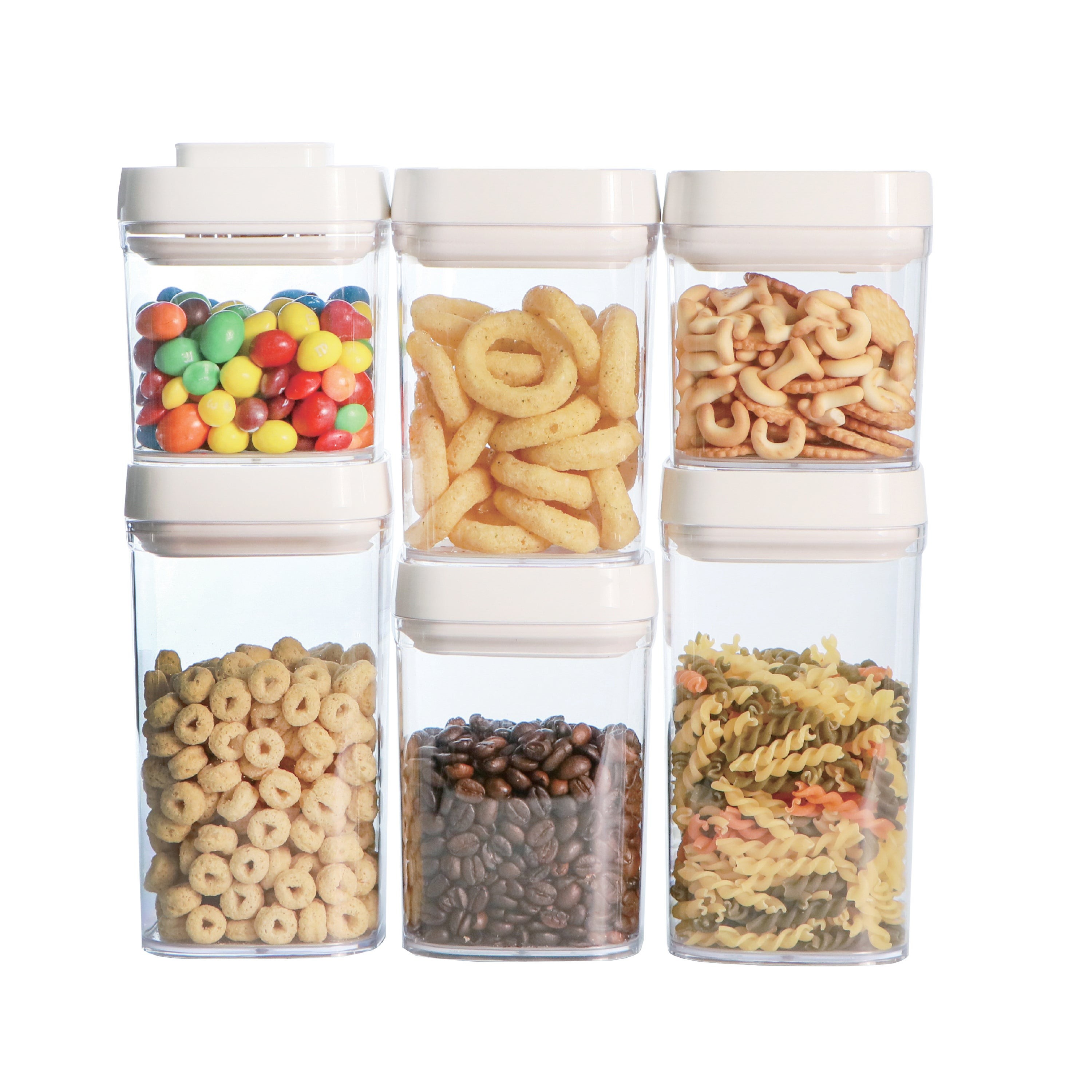 6pc POP Airtight Food Storage Container Set